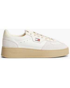 Tommy Hilfiger Baskets Chunky The Greenwich En Cuir - Blanc
