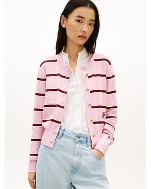 Tommy Hilfiger Premium Knit-Tone Button Cardigan - White