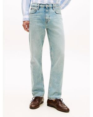 Tommy Hilfiger Dover Whiskered Regular Straight Leg Jeans - Blue