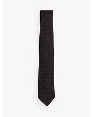 Tommy Hilfiger Corbata De Seda Con Puntos - Blanco