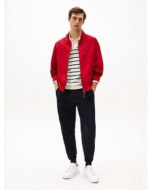 Tommy Hilfiger Joggers Con Cordón Y Logo Bordado - Rojo