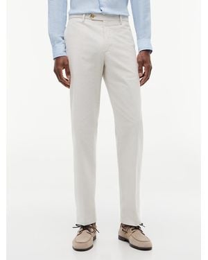 Tommy Hilfiger New York Label Regular Dobby Trousers - White