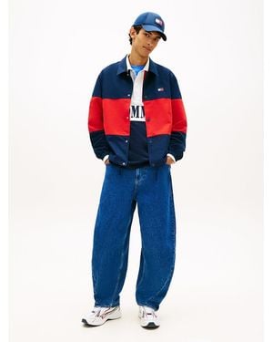 Tommy Hilfiger Ashton Twisted Seam Loose Barrel Leg Jeans - Blue