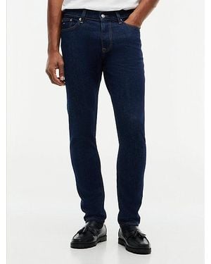 Tommy Hilfiger Austin Slim Tapered Jeans Met Stikseldetails - Blauw