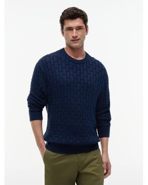 Tommy Hilfiger Mixed Cable Knit Relaxed Jumper - Blue