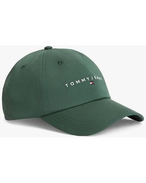 Tommy Hilfiger Linear Logo Embroidery Baseball Cap - Green