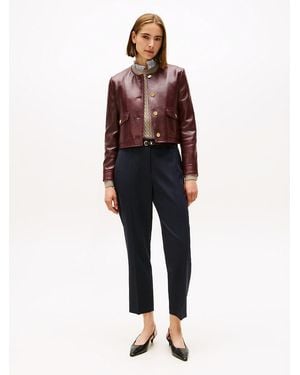 Tommy Hilfiger Pantalon Slim Droit Timeless Longueur Cheville - Noir