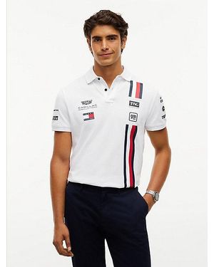 Tommy Hilfiger Th X Cadillac Formula 1 Team Regular Fit Polo - Wit