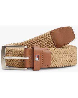 Tommy Hilfiger Square Buckle Elastic Webbing Belt - Multicolour