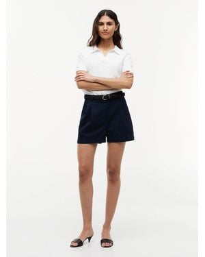 Tommy Hilfiger Washed Flared Chino Shorts - Blue