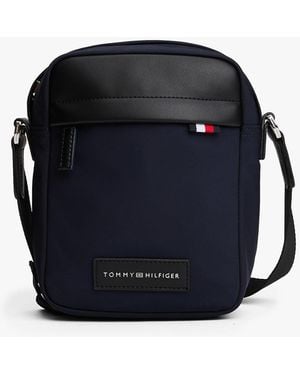 Tommy Hilfiger Logo Patch Crossbody Reporter Bag - Blue