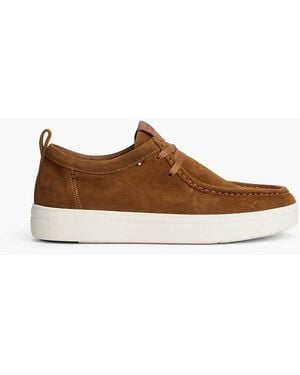 Tommy Hilfiger Lightweight Suede Moc Toe Shoes - Brown