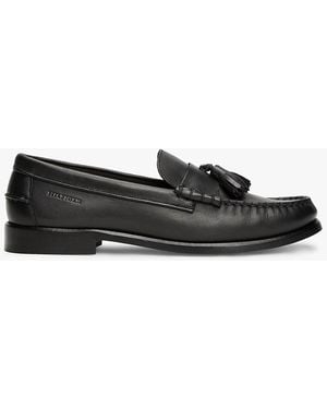 Tommy Hilfiger Leather Tassel Loafers - White