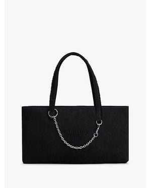 Tommy Hilfiger Denim Shopper Met Geborduurd Logo - Zwart