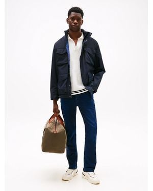 Tommy Hilfiger Denton Whiskered Straight Leg Jeans - Blue