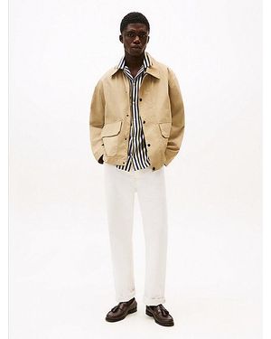 Tommy Hilfiger Witte Relaxed Straight Jeans - Metallic