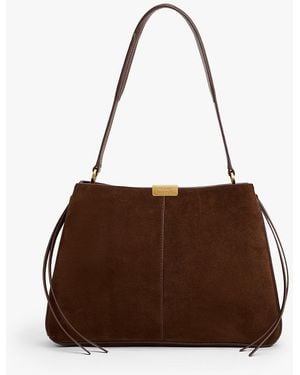 Tommy Hilfiger Casual Suede Shoulder Bag - Brown
