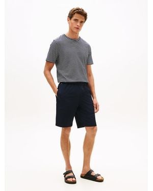 Tommy Hilfiger Dover Performance Textured Logo Shorts - Blue