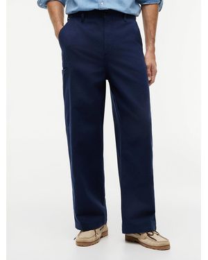 Tommy Hilfiger Linen Blend Utility Chinos - Blue