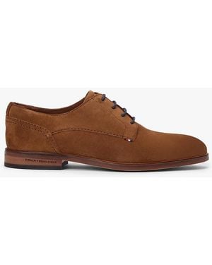Tommy Hilfiger Suede Derby Shoes - Brown