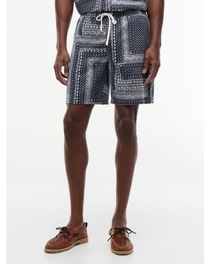 Tommy Hilfiger Dover Bandana Print Regular Fit Shorts - Blue