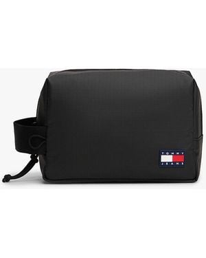Tommy Hilfiger Pochette Toilette Essential Tech - Nero