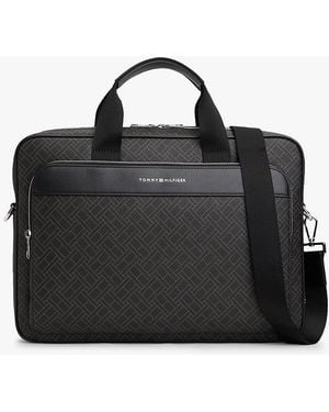 Tommy Hilfiger Borsa Per Laptop Hilfiger Flag - Nero
