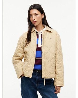 Tommy Hilfiger Water Repellent Quilted Relaxed Jacket - Natural