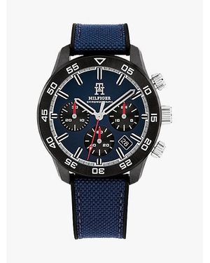 Tommy Hilfiger Reloj Cronógrafo Azul Marino Con Monograma Th