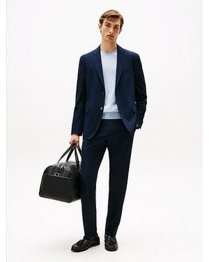 Tommy Hilfiger Anzug Aus Twill Mit Wolle - Blau