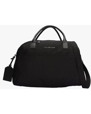 Tommy Hilfiger Borsone Con Etichetta Per Bagaglio - Nero