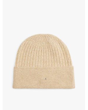 Tommy Hilfiger Gorro De Punto Trenzado Con Logo - Neutro