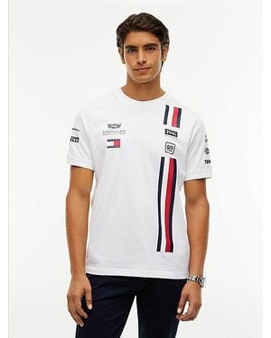 Tommy Hilfiger Th X Cadillac Formula 1 Team Jersey T-Shirt - Wit