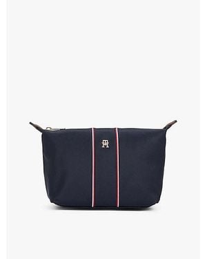 Tommy Hilfiger Hilfiger Icon Kulturbeutel Mit Th-Monogramm - Blau