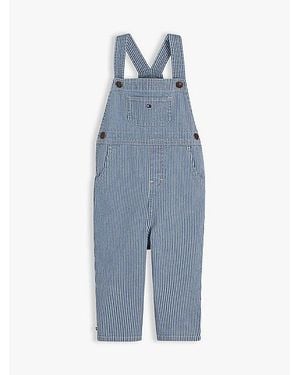 Tommy Hilfiger Peto Vaquero De Rayas Finas - Azul