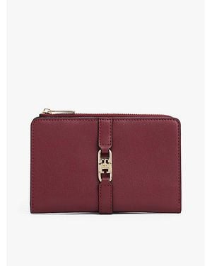 Tommy Hilfiger Cartera Plegable Con Monograma Th - Rojo