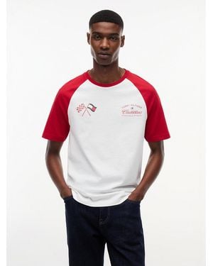 Tommy Hilfiger Th X Cadillac Formula 1® Team Back Graphic Raglan T-shirt - Red