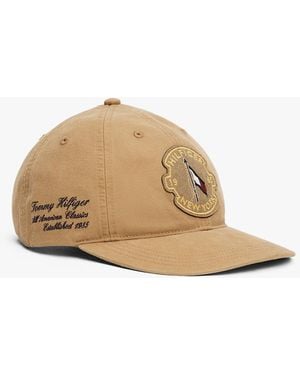 Tommy Hilfiger Cappello Da Baseball Washed Con Bandierina - Neutro