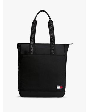 Tommy Hilfiger Essential Tote-Bag Mit Logomuster - Schwarz
