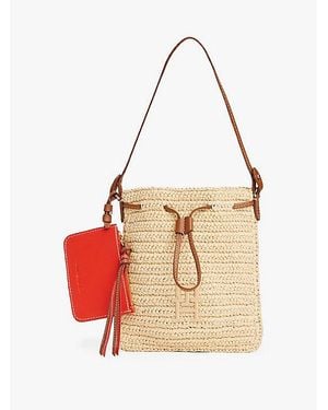 Tommy Hilfiger Bolso De Mano De Rafia - Multicolor