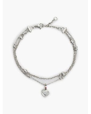Tommy Hilfiger Pulsera De Acero Inoxidable Con Adorno - Blanco