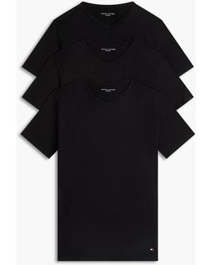 Tommy Hilfiger 3-Pack Premium Essential Lounge T-Shirts - Black