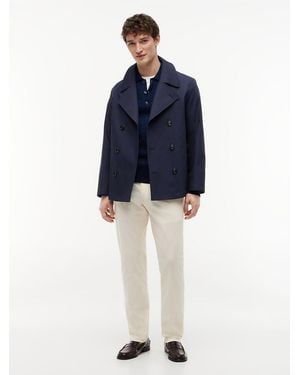 Tommy Hilfiger Tech Regular Fit Double Faced Coat - Blue