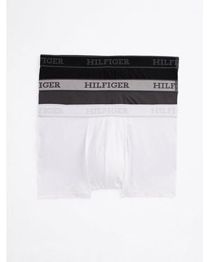 Tommy Hilfiger 3-pack Hilfiger Monotype Repeat Logo Trunks - Blue