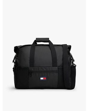 Tommy Hilfiger Tech Waterproof Ripstop Duffeltas Met Roll Top - Zwart