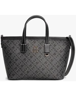 Tommy Hilfiger Borsa Tote Th Monoplay Con Tracolla - Nero