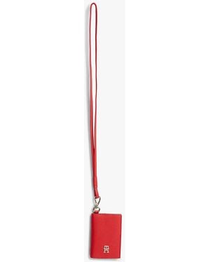 Tommy Hilfiger Hilfiger Icon Card Holder With Strap - White