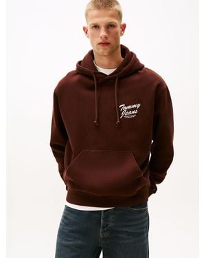 Tommy Hilfiger Back Graphic Relaxed Hoody - Brown