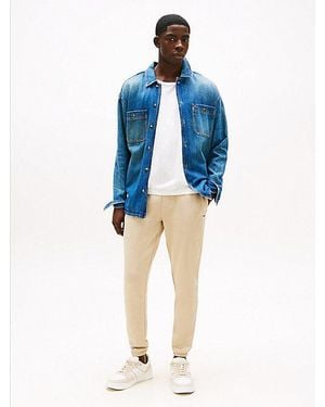 Tommy Hilfiger Joggers Con Bajo Elástico Y Corte Slim - Azul
