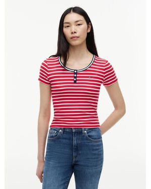 Tommy Hilfiger Slim Henley T-Shirt - Red